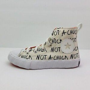 Converse Untilted Hi "Not a Chuck". Brand New. Big Kids Size: 1y - 3y.